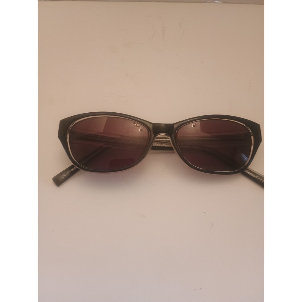 Women's Modern Amber Black/Crystal Sunglasses